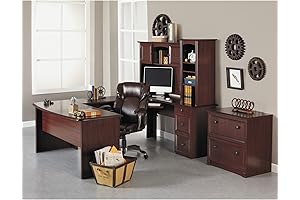 Realspace Broadstreet 65" U-Shaped Executive Corner Desk