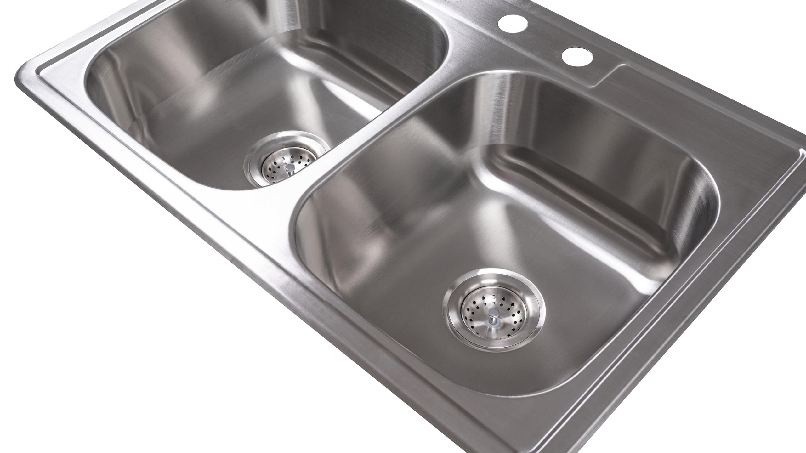 MSI Double Bowl 33 in. X 22 in. Stainless Steel Overmount