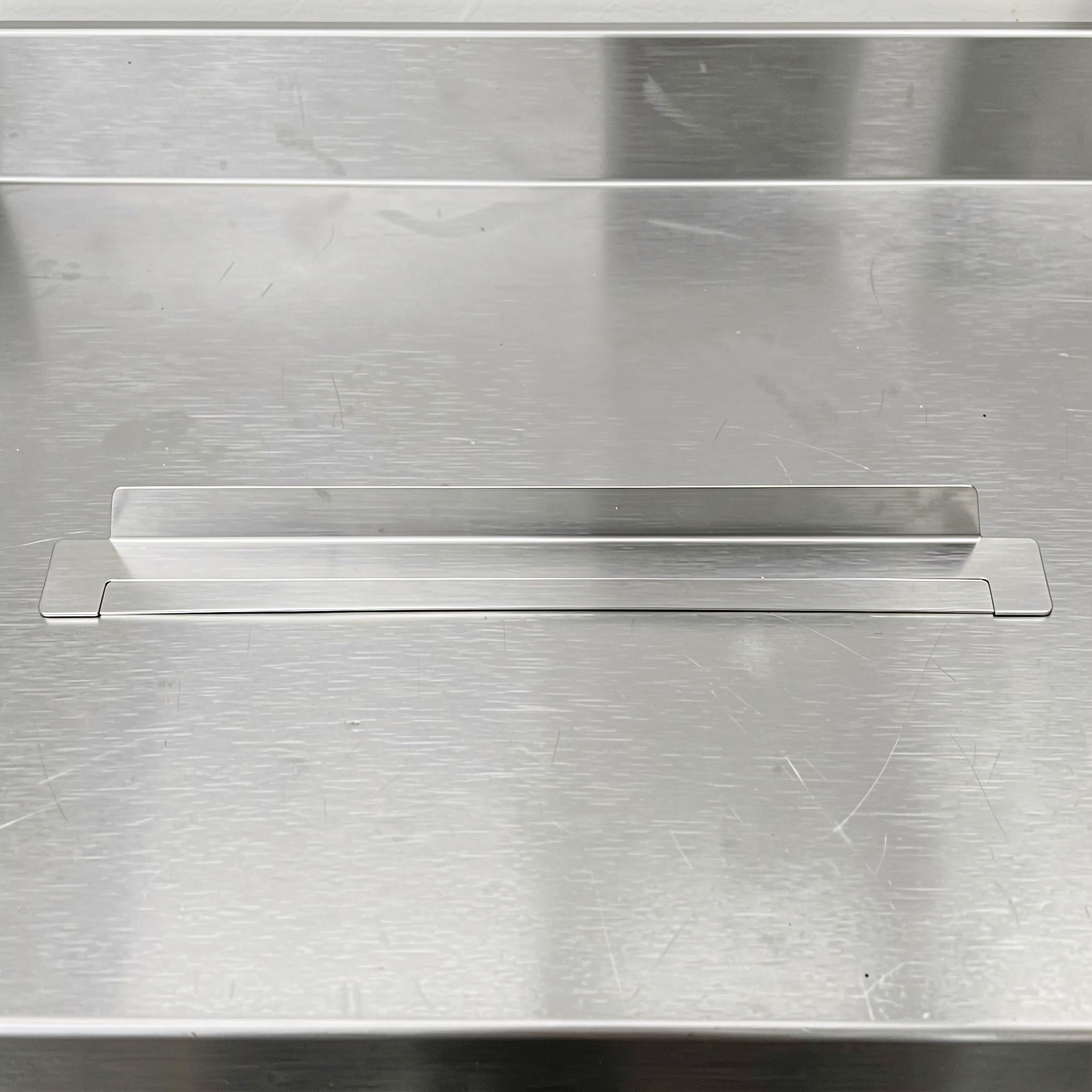 OSALADI 4 szt. adapterów ze stali nierdzewnej do stołu parowego | Metalowa, długa przegroda chłodnicza do żywności dla hoteli, restauracji, kuchni, cateringu, domu, komercyjnych usług