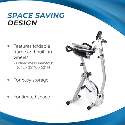 Miniatura 8 de Stamina Bicicleta estática reclinada con entrenamiento de brazos, bicicleta de fitness con aplicación de entrenamiento inteligente, bicicleta