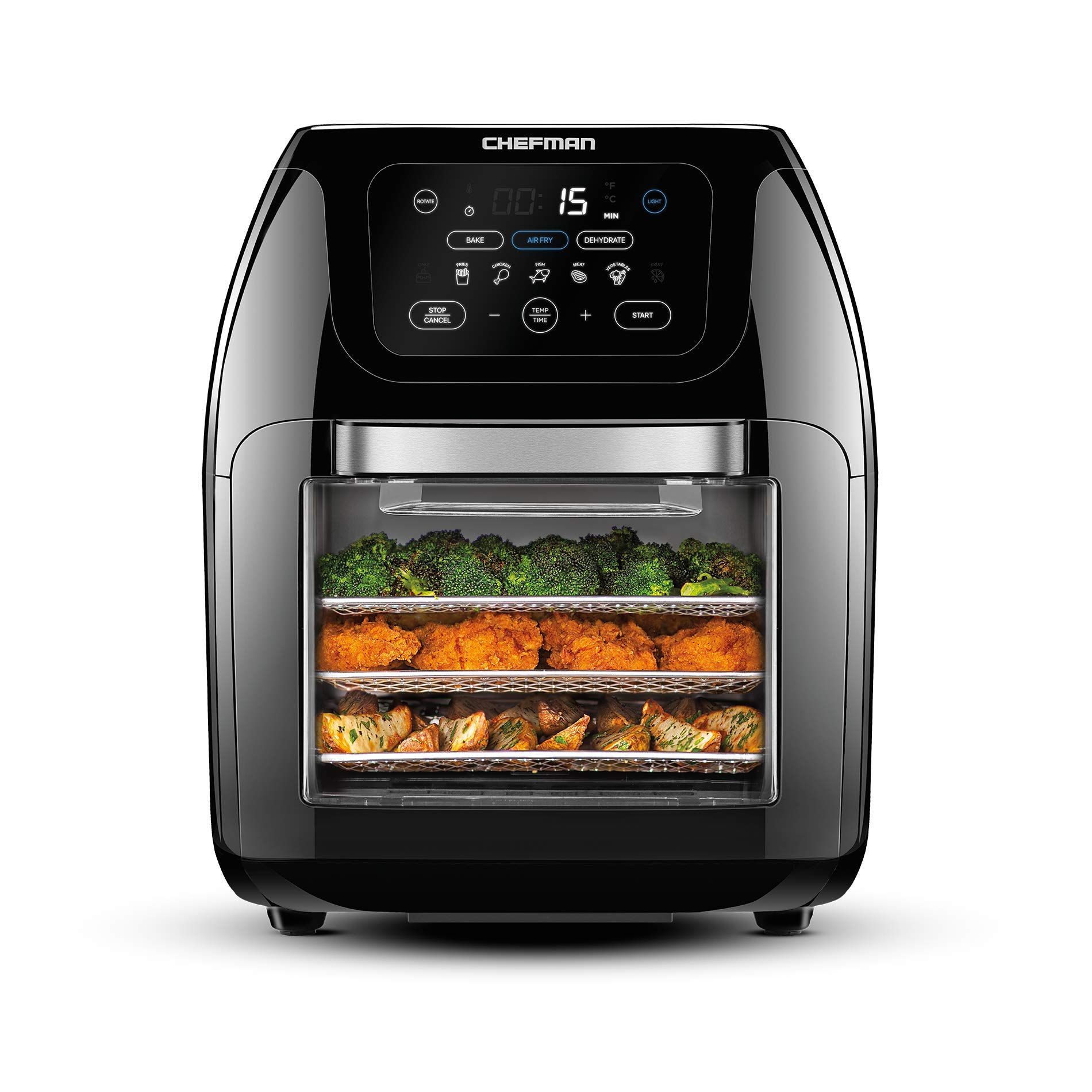 Buy Chefman Rotisserie Air Fryer Dehydrator, Convection Oven, 8 Touch