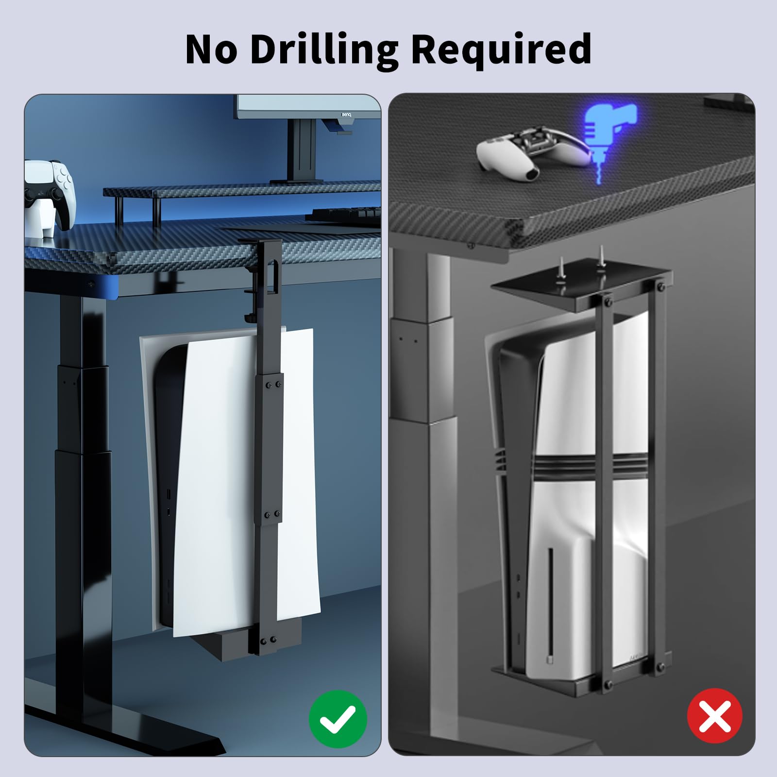 Amazon.co.jp: PS5 縦置きデスク下マウント（PS5/PS5 Slim/PS5 Pro対応