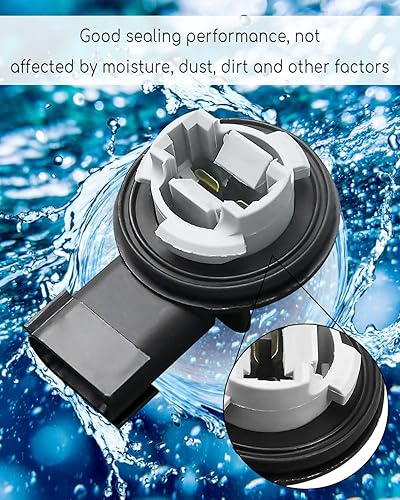 Miniatura 5 de Enchufe de bombilla de señal de giro frontal para Jeep Wrangler JK JKU 2007-2018 enchufe de lámpara de estacionamiento, 2 unidades