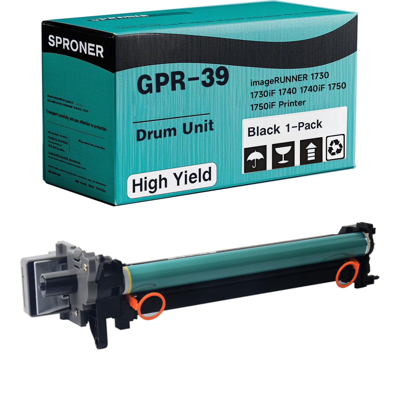 GPR-39 (2773B004) Drum Unit Compatible with Canon imageRUNNER 1730 1730iF 1740 1740iF 1750 1750iF Printer, [80000 Pages], Extra High Yield