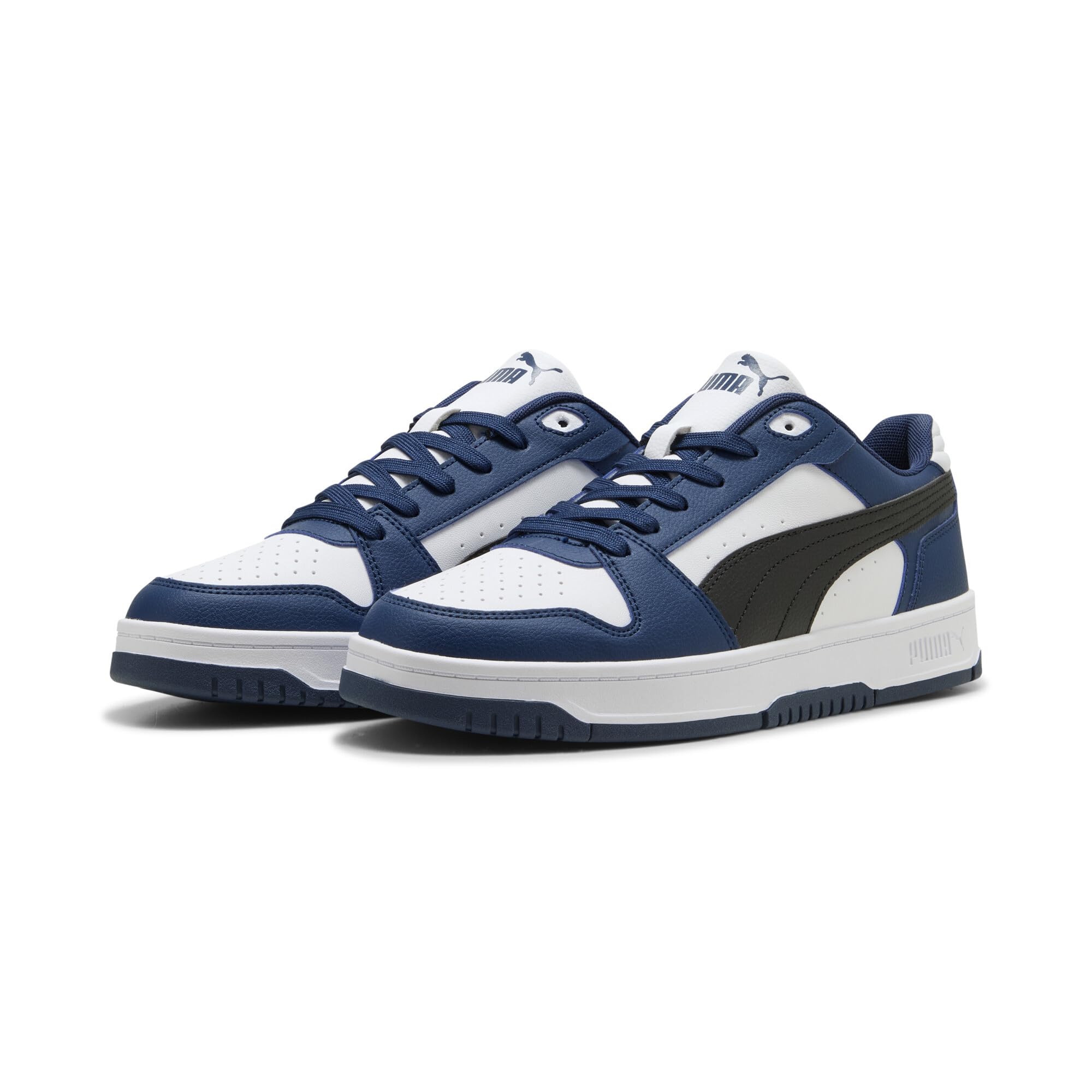 Puma Unisex Rebound SLAM LO Sneaker, Persisches Blau Schwarz Weiß, 43.5 EU