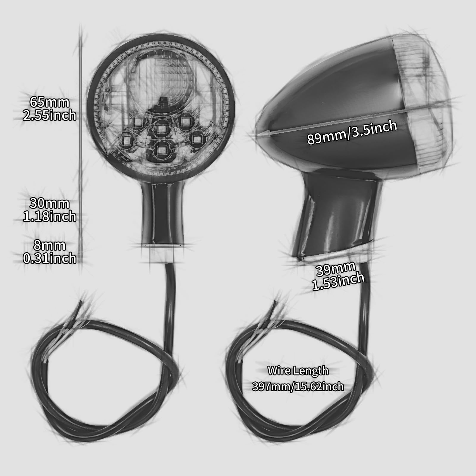 Purchase 2008 Harley Davidson OEM XL Sportster Chrome Rear Turn Signals 1200 883 04 In Oregon - Foto 10