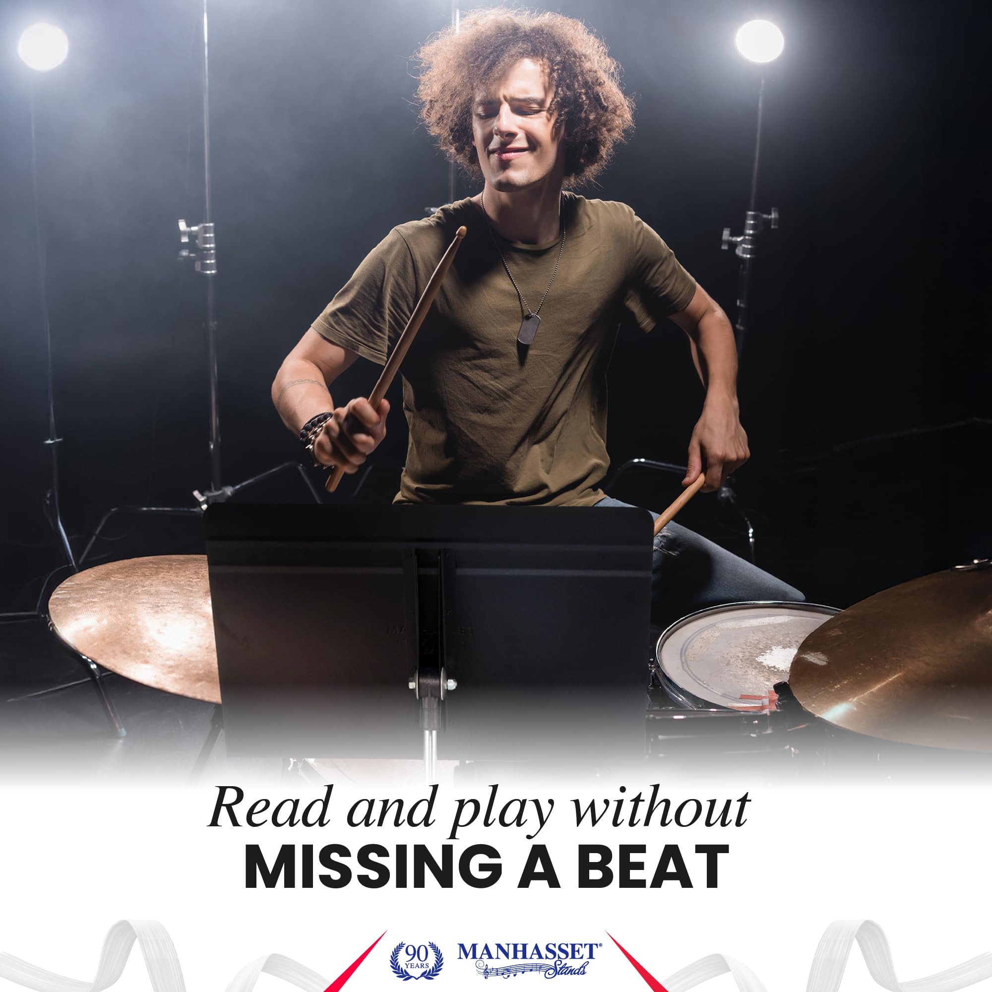 Pupitre Manhasset de batteur spécial hi-hat 53DH