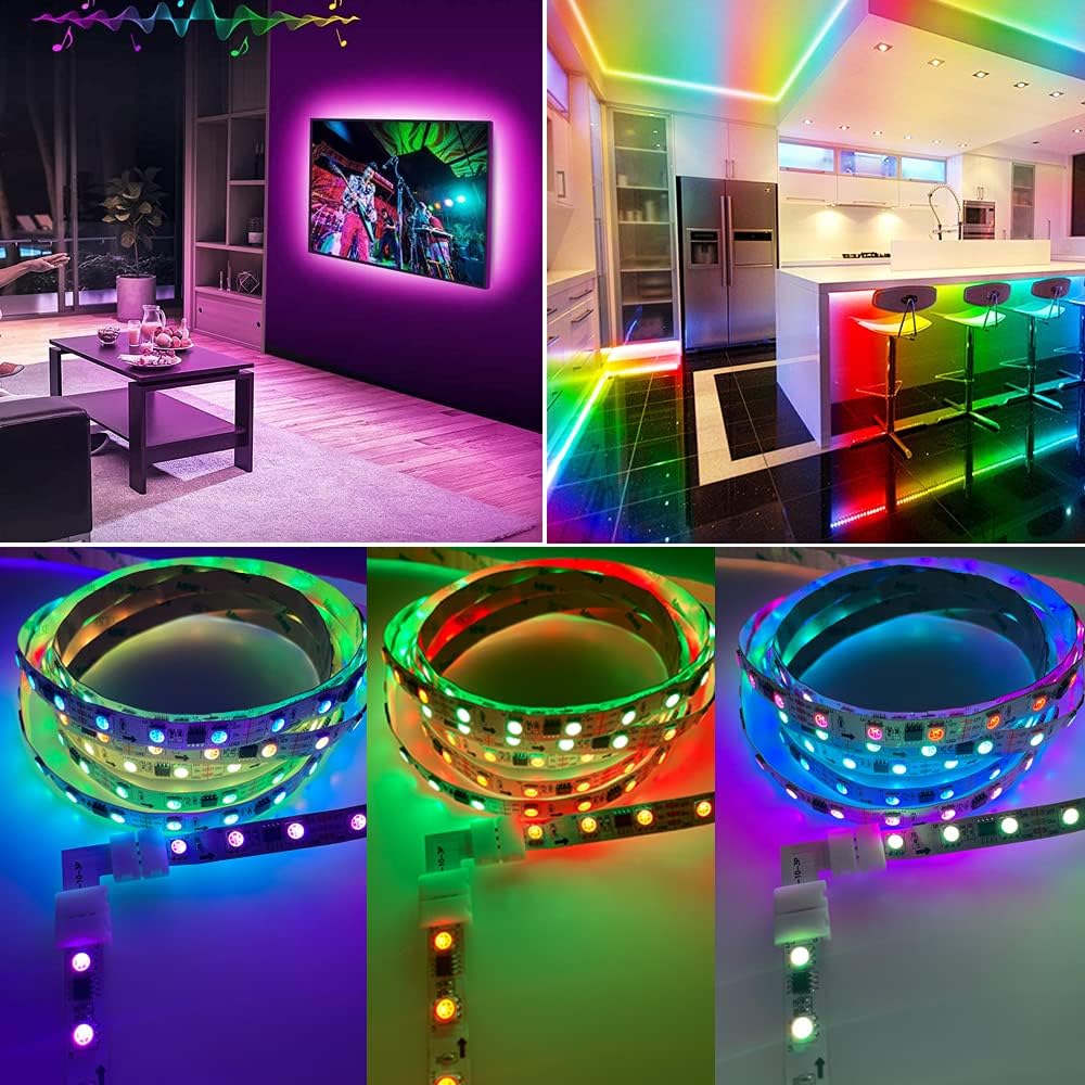 3 Pin LED Strip Connector Kit, Include LED Corner Connector, Unwired Gapless and T Shape Connector, Jumper for 10mm 3Pin WS2811 WS2812 LED Strip - Image 6