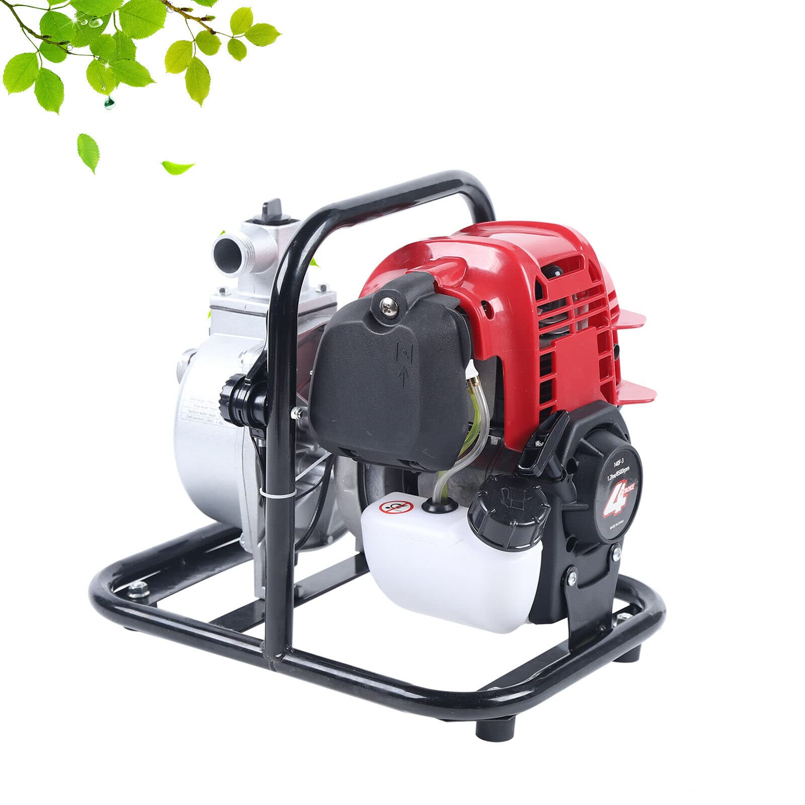 Pompa dell'acqua a benzina da 1,2 kW, motore a benzina a 4 tempi, motore a carte. Motore di ricambio per irrigazione del prato da giardino, pompe da campo, lavori di drenaggio