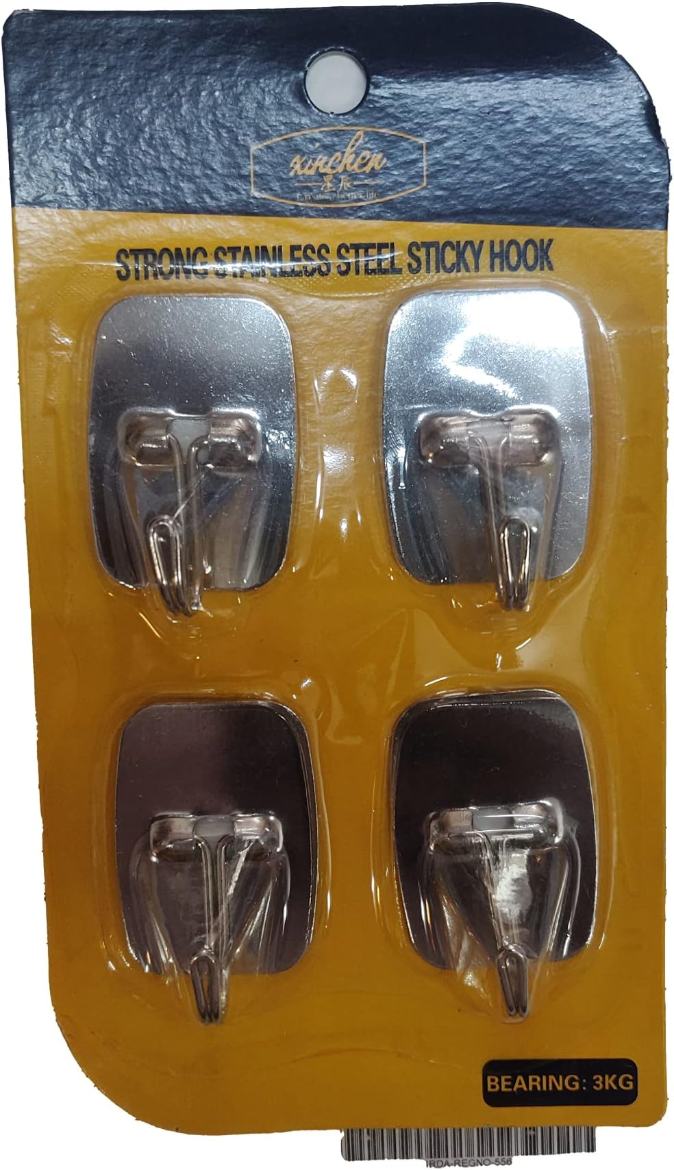 Pink Delight Adhesive Hooks Heavy Duty Wall Hooks Stainless Steel Waterproof Hooks for Hanging Robe Coat Towel Kitchen Utensils Keys Bags | 8 Packs