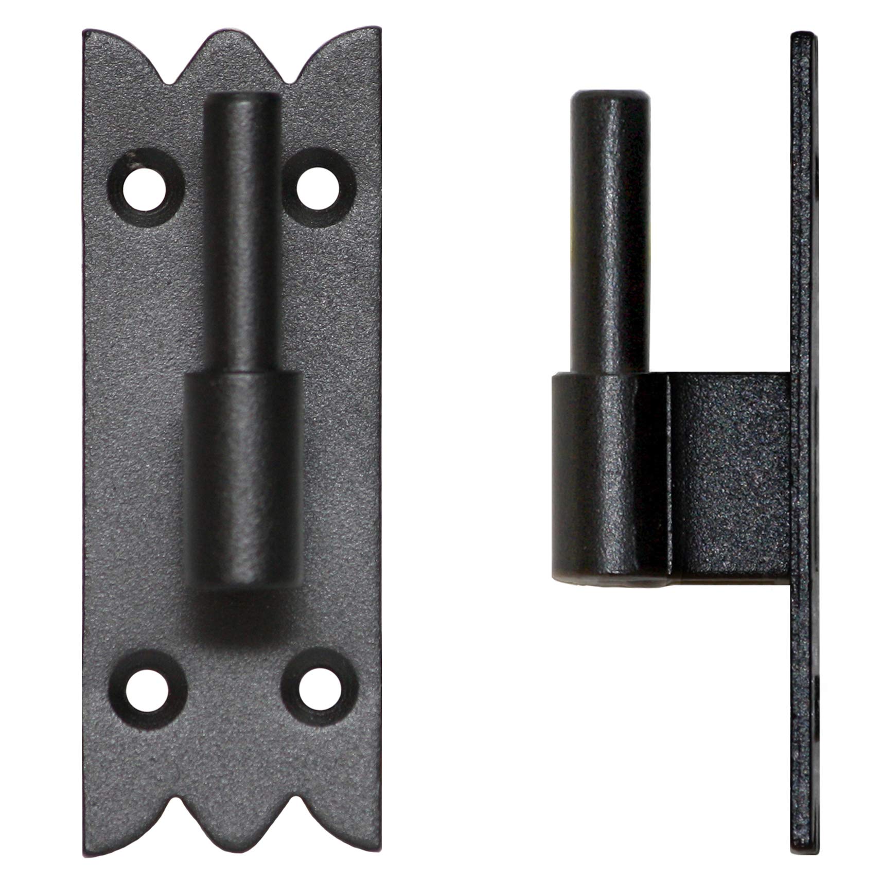 Keymet Black Plate Hook Screw On Door Bracket 9 Mm Powder