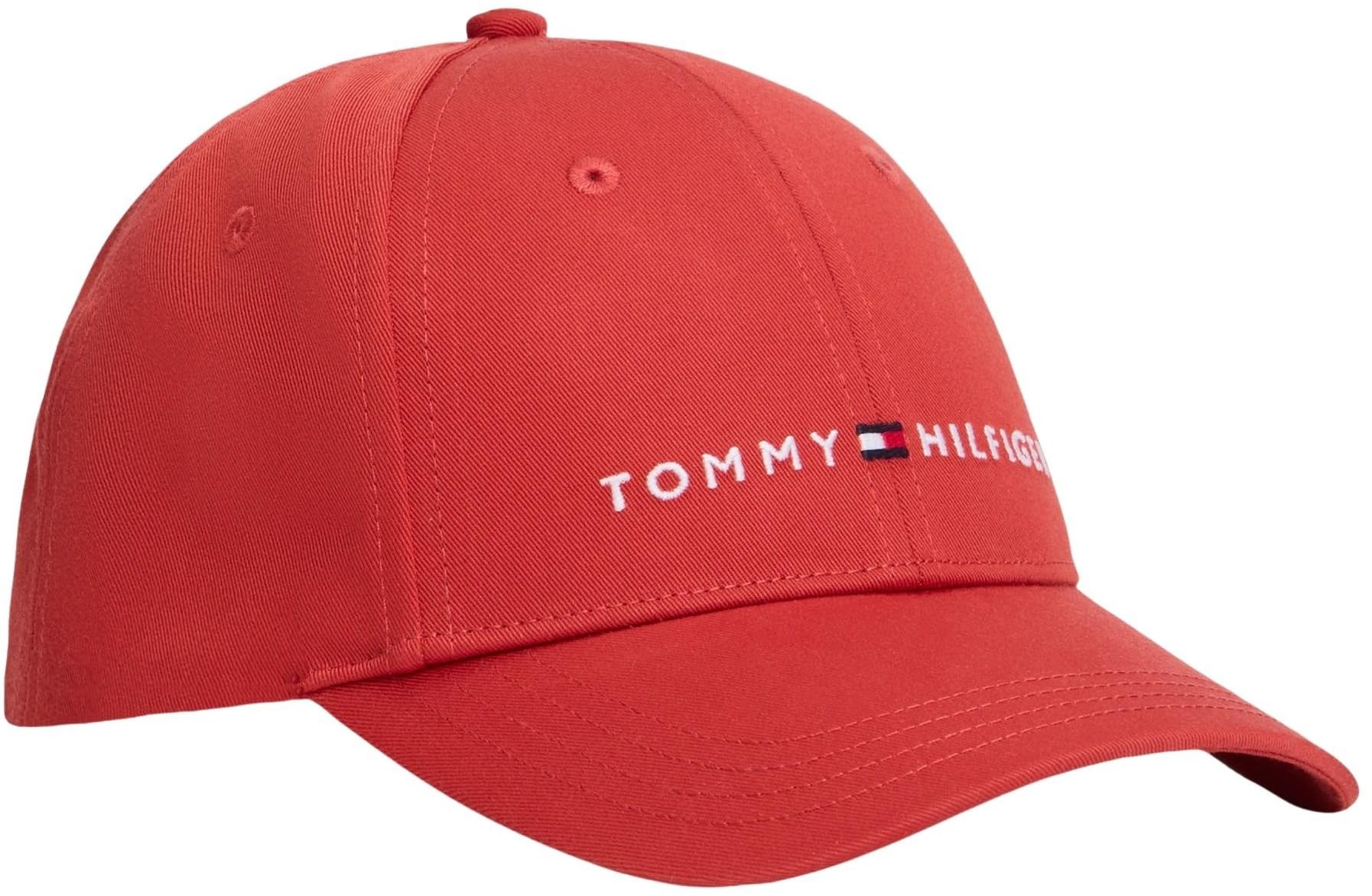 Tommy Hilfiger Kinder Unisex Cap Essential mit Snapback-Verschluss, Rot (Terracotta Red), S-M