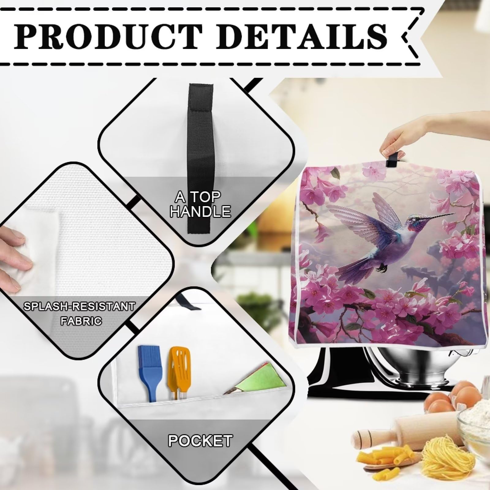 Sonnenblumen-Mixerhaube – Stylischer Schutz Für Deinen Standmixer, Wasserdicht Und Spritzsicher