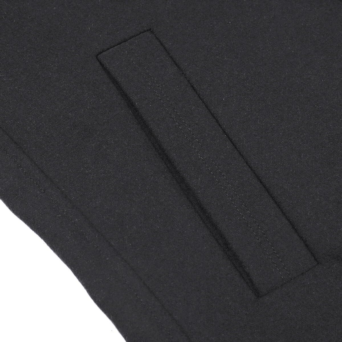 YOUTHUP Cappotto di Lana da Uomo Slim Fit Spessore Cappotti Con Cappuccio Rimovibile Elegante Invernale Trench Coat