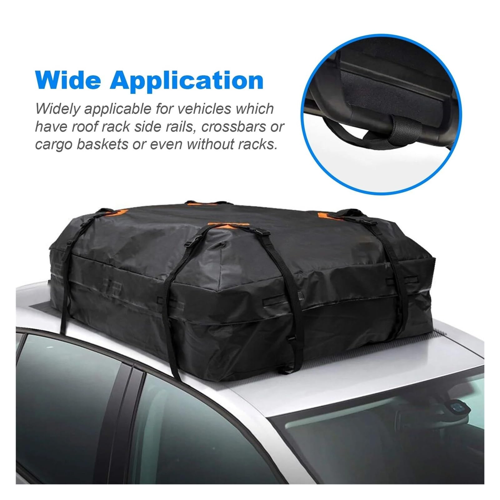 Portabagagli Tetto Borsa Da Tetto Impermeabile Per Auto Portapacchi Universale 425 Litri Per Viaggi E Campeggio Barra Trasversale Portapacchi