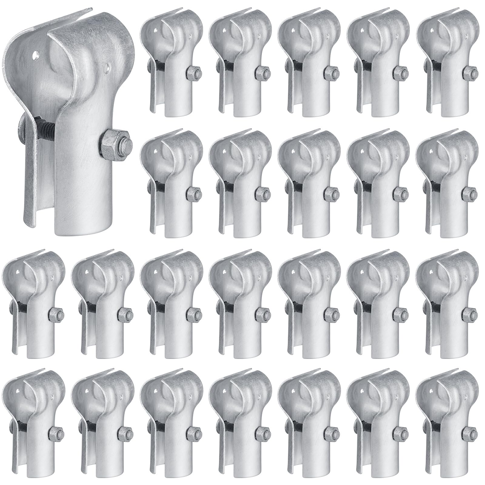 10-Pack 1-1/10 OD Cross Rail Clamp, Chain Link Fence Connectors For 1.1