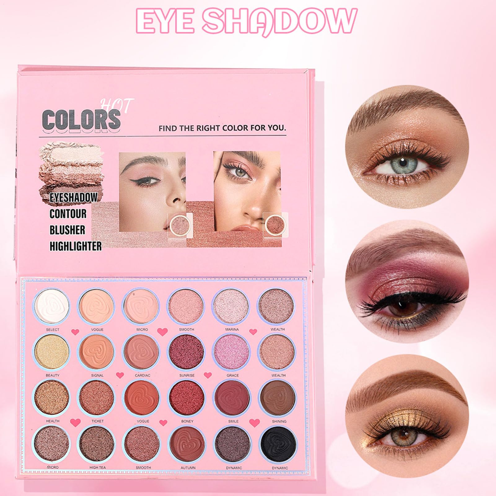 Make-up-Palette Kosmetik Set Im Buchstil