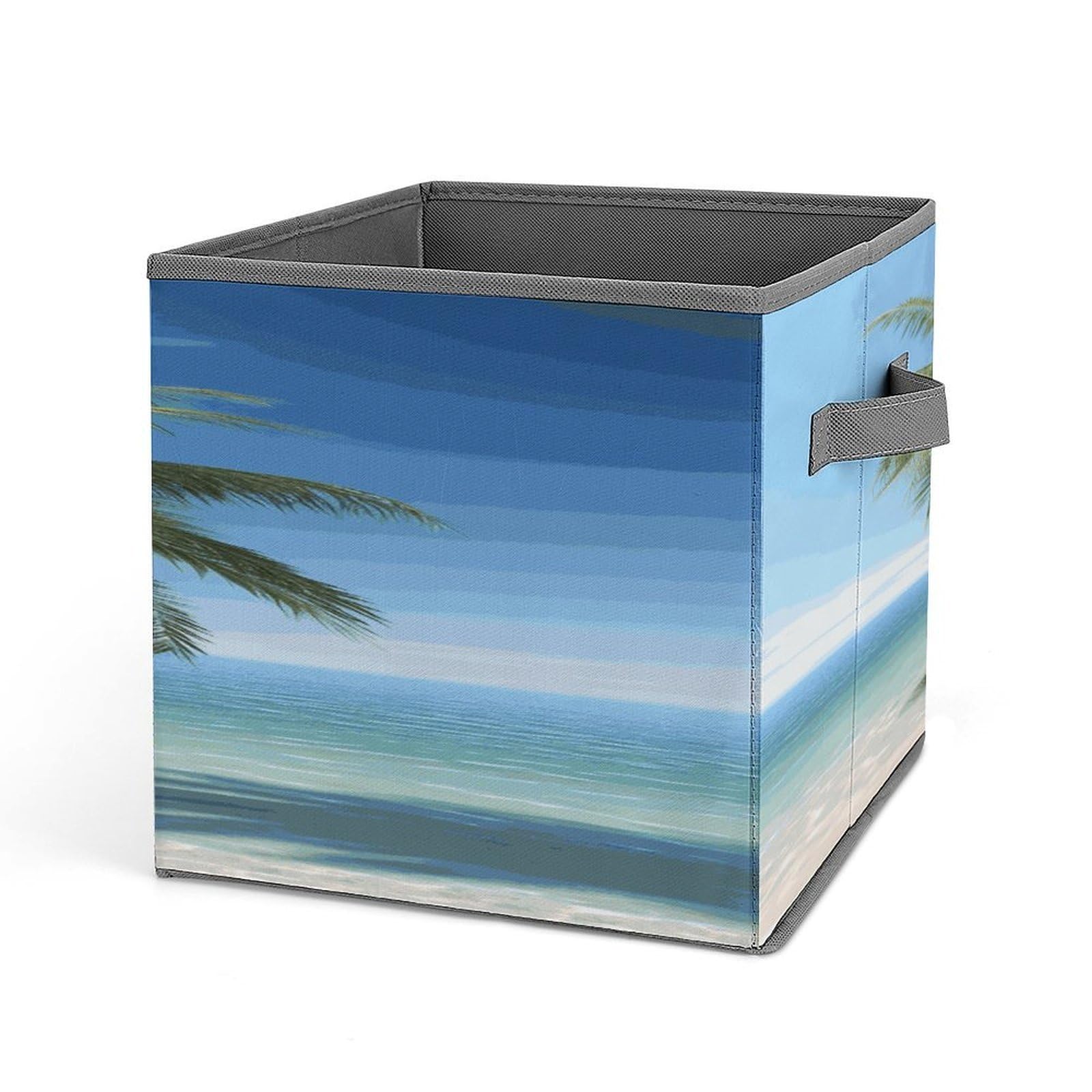 Fekiloot Style Sea Palm Trees Storage Bins Storage Baskets