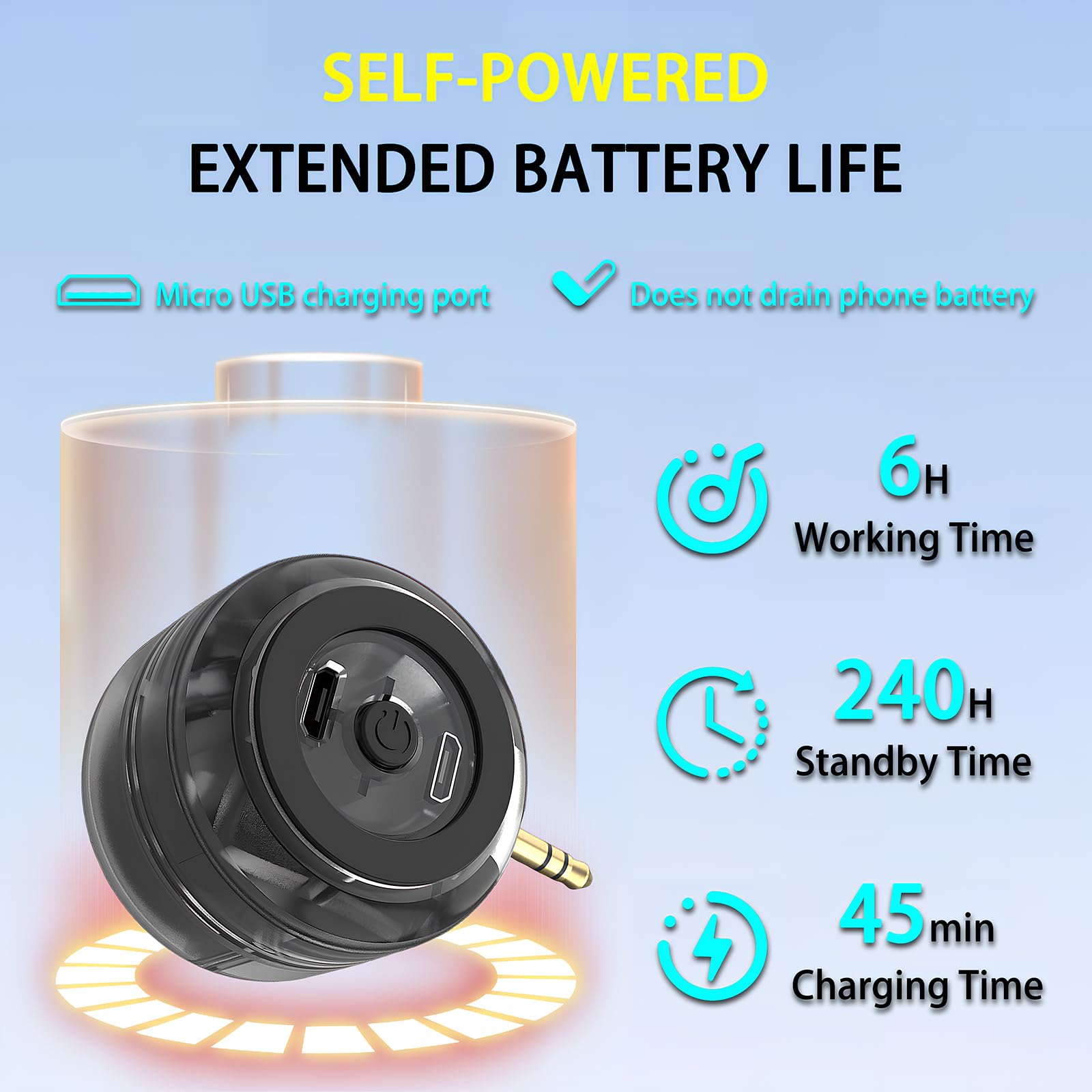 Mini Altoparlante Portatile Universale, 3,5 mm Plug-in Altoparlante del Telefono Cellulare, Casse Portatili Line-In Audio HD Senza Perdite Connetti Istantaneo Trasparente Nero