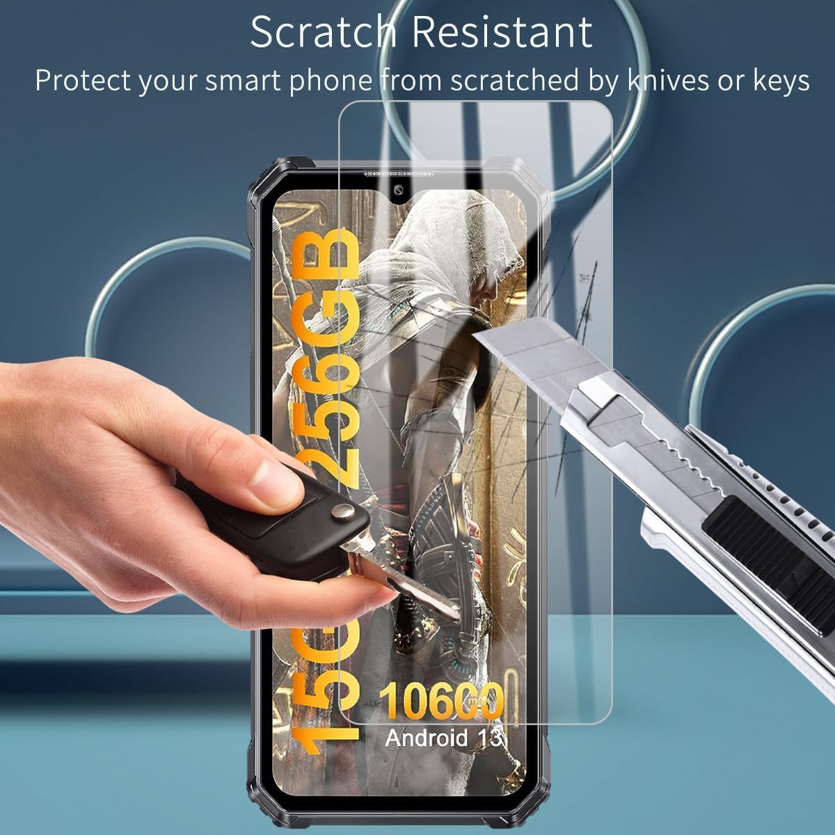 KJYFOANI [3 Pezzi Vetro Temperato per Oukitel WP28 S (6.52