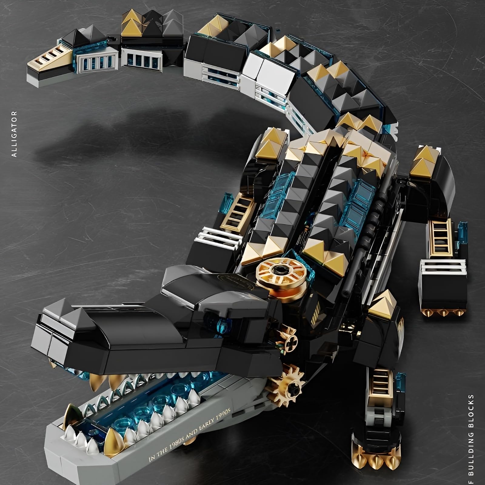 Mechanical Crocodile Building Blocks Set, 542PCS Creative Technick Alligator Model Bricks Kit - Image 2