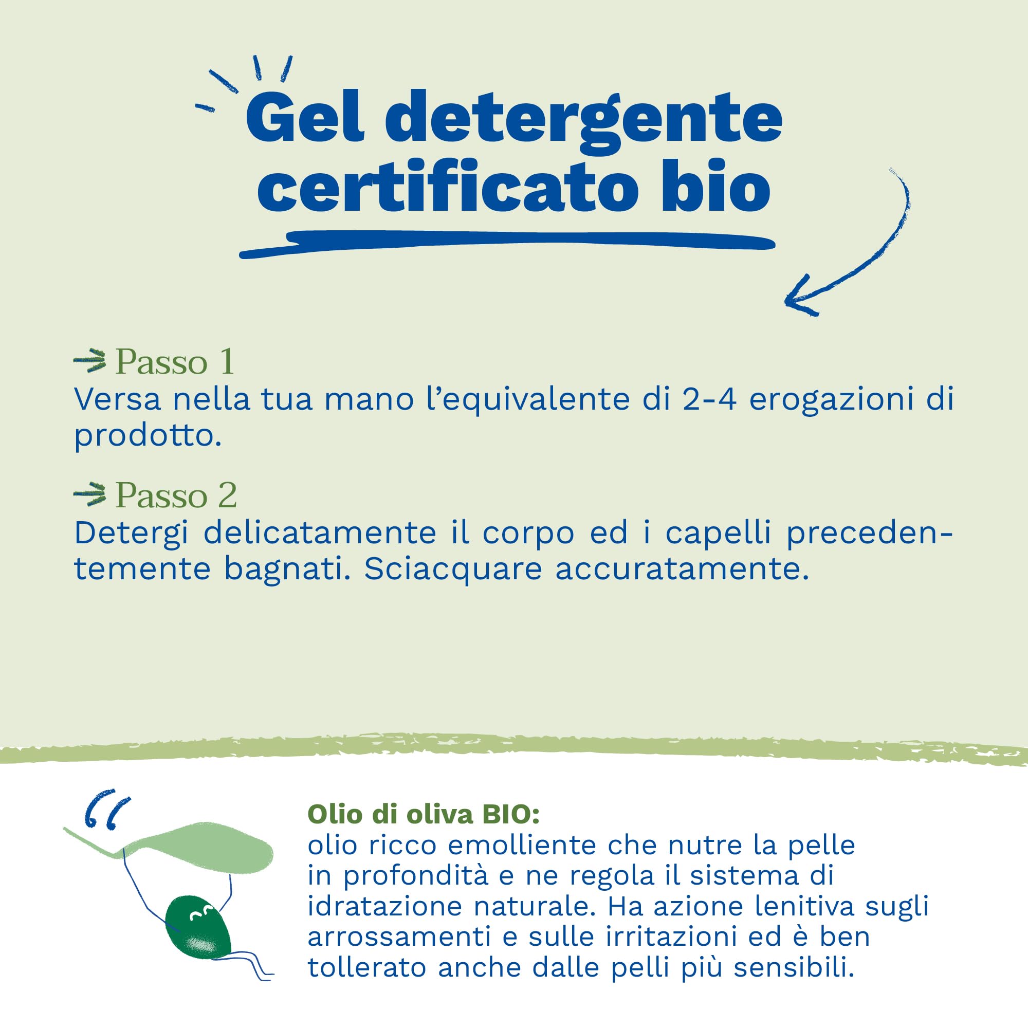 Mustela Gel Detergente Bio Vegano Con Olio di Oliva, Aloe Vera e Glicerina, Corpo e Capelli, Neonati, Tutta la Famiglia - Detersione Delicata Senza Seccare, 99% Ingredienti di Origine Naturale (400ml)