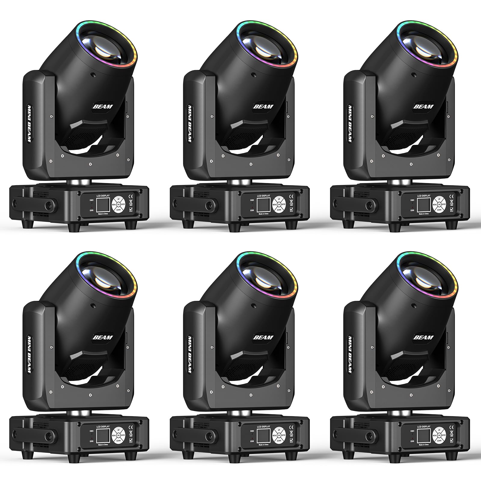 Amazon.com: 6 Pack 230W 7R Moving Head Stage Lights 14Gobos 14