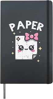 Halloween Paper Scissors Rock Matching Costume Women Men Kid Hardcover Journal, Black
