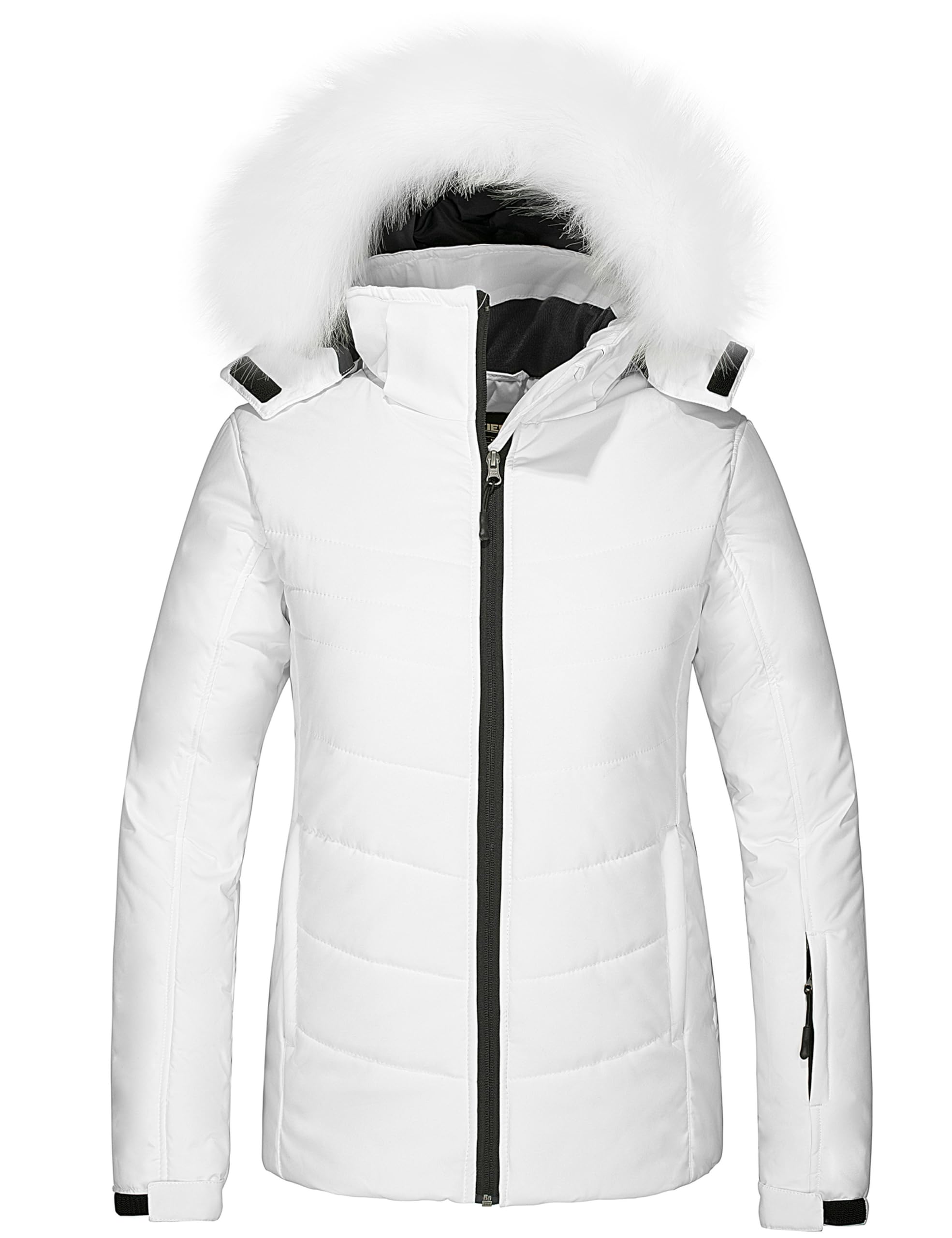 Women's Waterproof Ski Jacket Warm Puffer Jacket Thick Hooded Winter Coat
