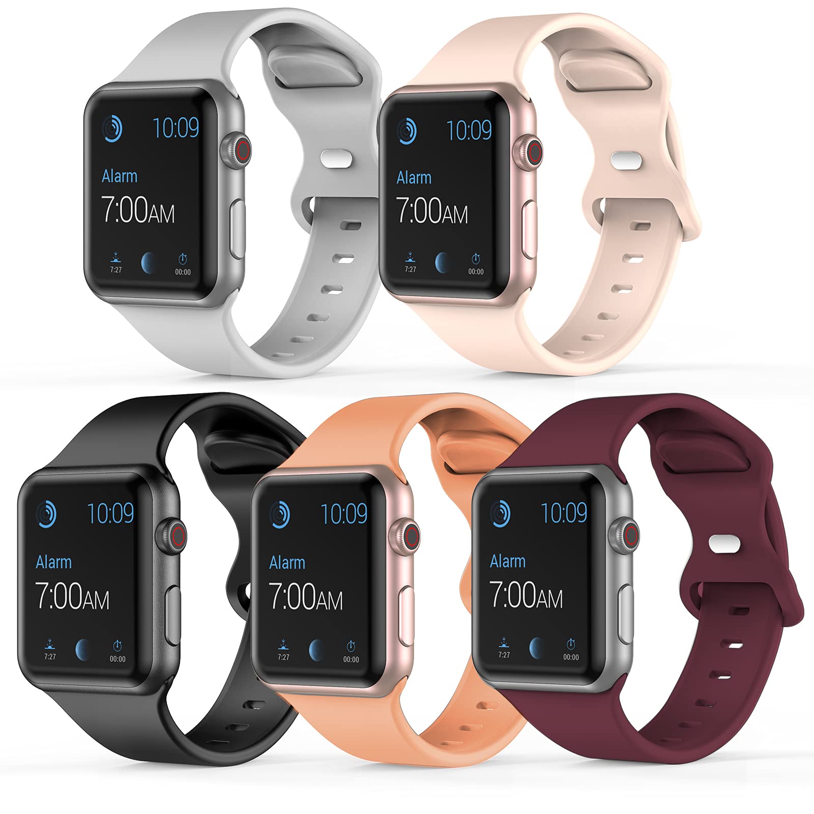 Amazon | [AUSOJOY] 5本セットApple Watch交換バンド、アップル  