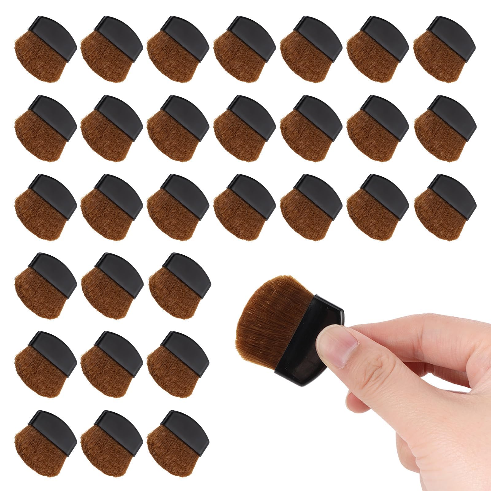 30 Pcs Blush Brush, Makeup Brush Powder for Face Makeup, Mini Blush Brush for Travel, Professional Makeup Tools for Daily Application and Salon Use, Makeup Brushes Set with Foundation Brush-image-13