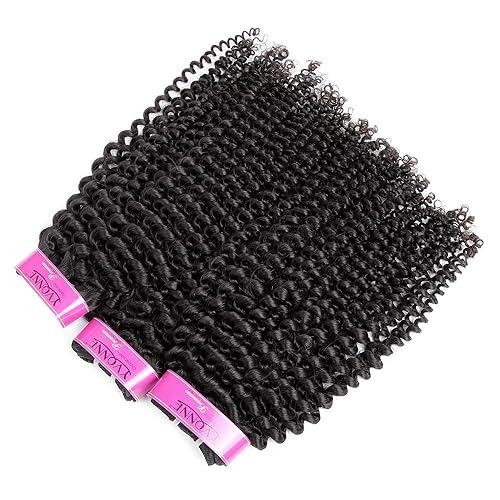 Yvonne 3 paquetes de extensiones de cabello humano rizado y rizado con color natural 18 18 18 Yvonne 3 paquetes de extensiones de cabello humano rizado y rizado con color natural 18 18 18