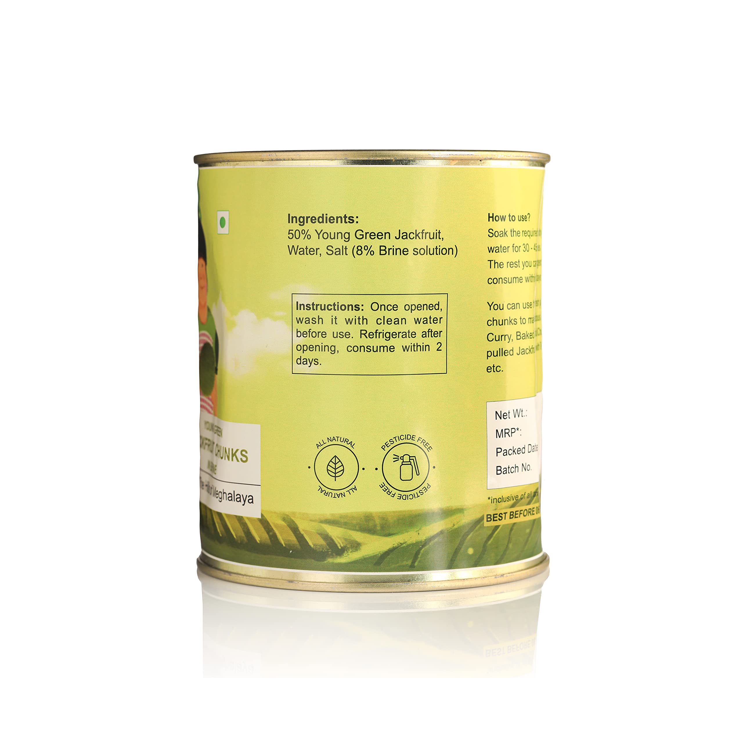 Pahari Roots - Fresh Local Produce Jackfruit in Brine, 850 Gm - Image 2 thumbnail