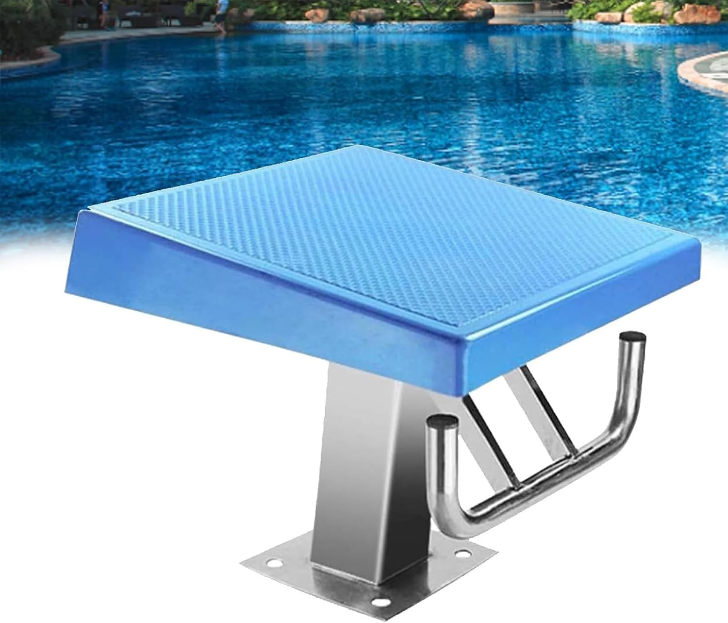 Swimming Pool Diving Platform,Heavy Duty Non-Slip Countertop Diving Boards,Anti Slip Surface Inclined at Load Diving Platform Equipment,for Indoor and Outdoor use,A