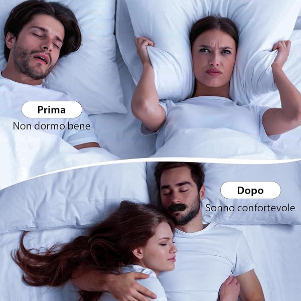 Mouth Tape for Sleeping 90 Pezzi, Cerotti Bocca per Dormire per Migliorare le Cattive Abitudini Russare, Mouth Tape for Sleeping, Parlare nel Sonno, Sbavare, Dispositivo - 3