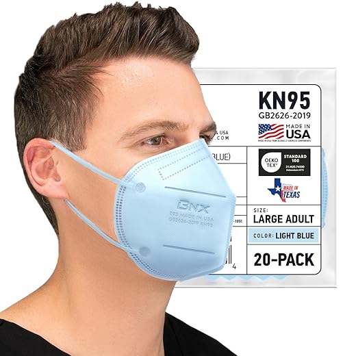 BNX Kids KN95 Mask, White 20 Pack