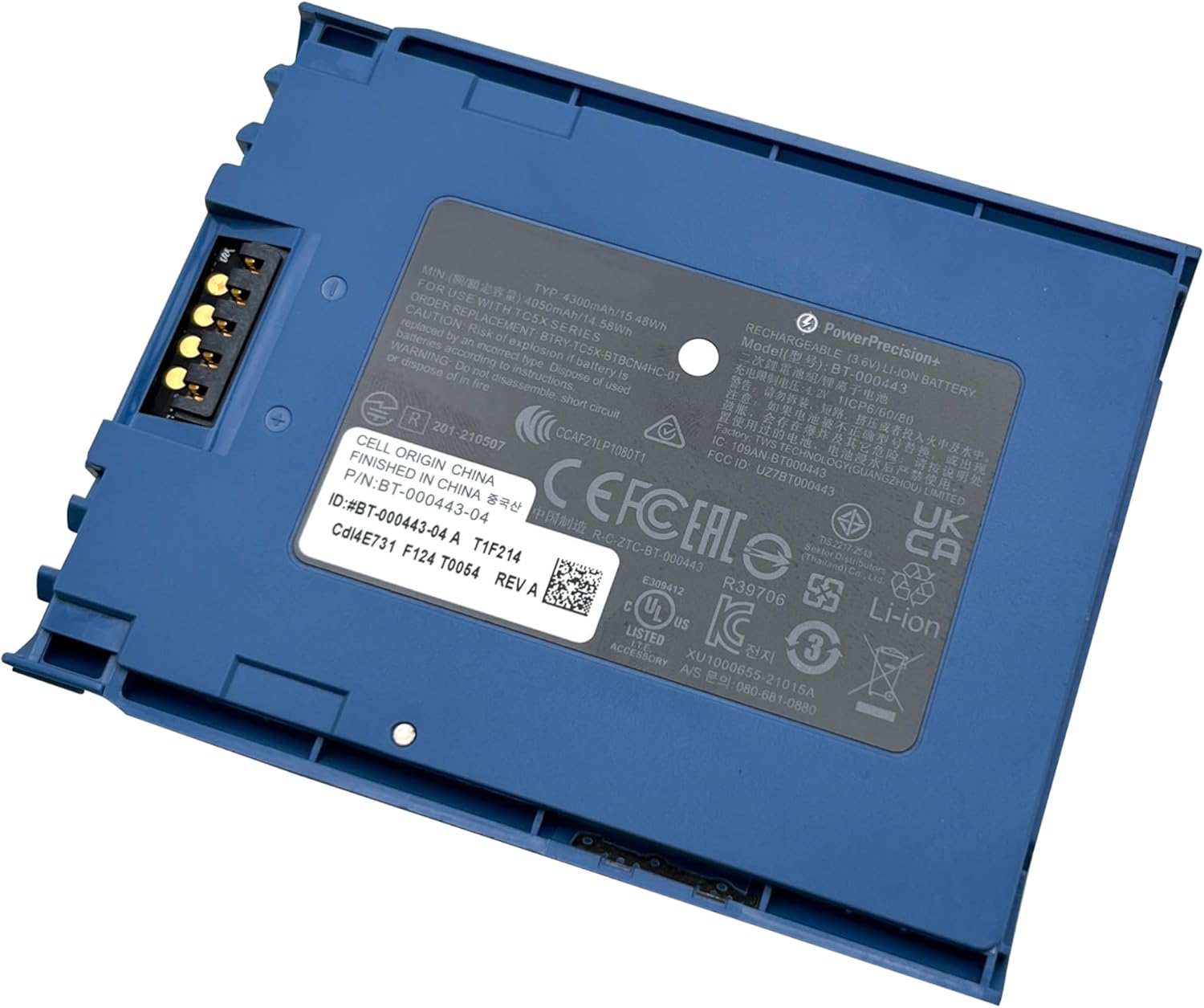 TC51 Barcode Scanner Replacement Battery for Zebra TC51 TC56 TC52 TC57 TC510K TC51 TC510 TC510K-1PAZU2P-A6 TC51HC BT-000314-01 BTRY-TC51-44MA1-01 BTRY-TC51-4A1-01. 4300mAh/15.48Wh