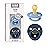 BIBS Colour Baby Pacifier 2-Pack | Made in Denmark | BPA Free Dummy Soother, Round Nipple. Natural Rubber Latex, Size 2 (6-18 Months), Sky Blue/Steel Blue