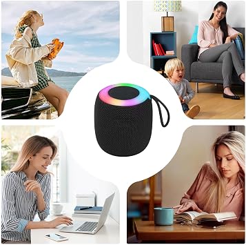 Portable Wireless Speaker - Mini Rgb bluetoth, Compact Loud Outdoor Audio Device, Travel Speakers | Suitable for Home Camping Picnic Beach Adventures Parties Music Streaming Entertainment Sesions