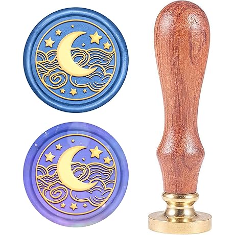 CRASPIRE Moon Wax Seal Stamp