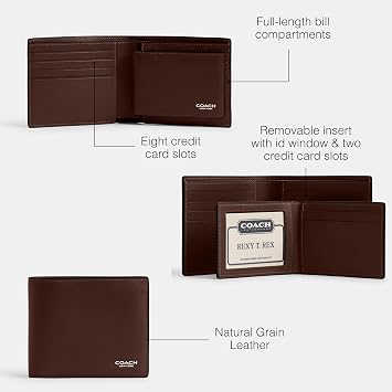 COACH Men's 3-in-1 Wallet Billfold