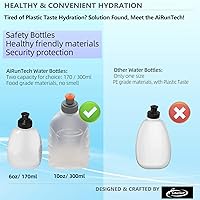 Vista 9 de AiRunTech Cinturón de hidratación para correr con botella de agua, riñonera para teléfono y cartera, bolsa de correr, accesorios esenciales