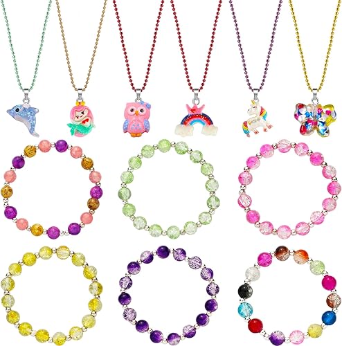 Miniatura 8 de Sotogo - Juego de 24 anillos y pulseras para niñas, regalo colorido, recuerdos de fiesta, amistad, simulación de disfraces, joyería para niños