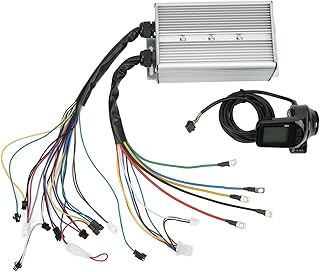 Weikeya Brushless Motor Controller Kit, 36/48V 1500W Electric Vehicle Controller Kit Brushless Motor Controller with LCD Panel for 22.5mm Handlebars for Electric Bike
