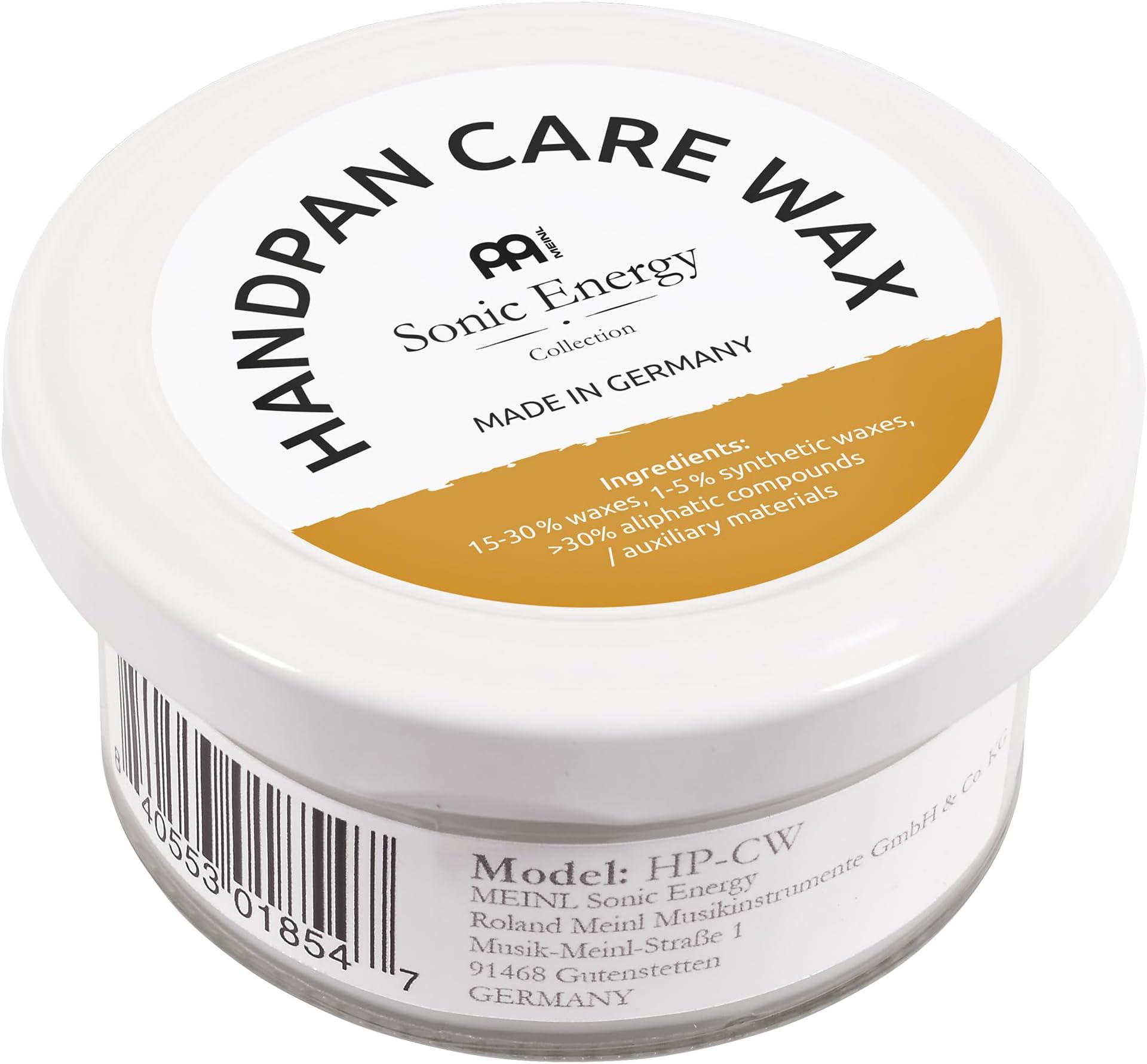 Handpan Care Wax – For Unlacquered Handpans – 36 ml – For Polishing, Corrosion Protection (HP-CW)