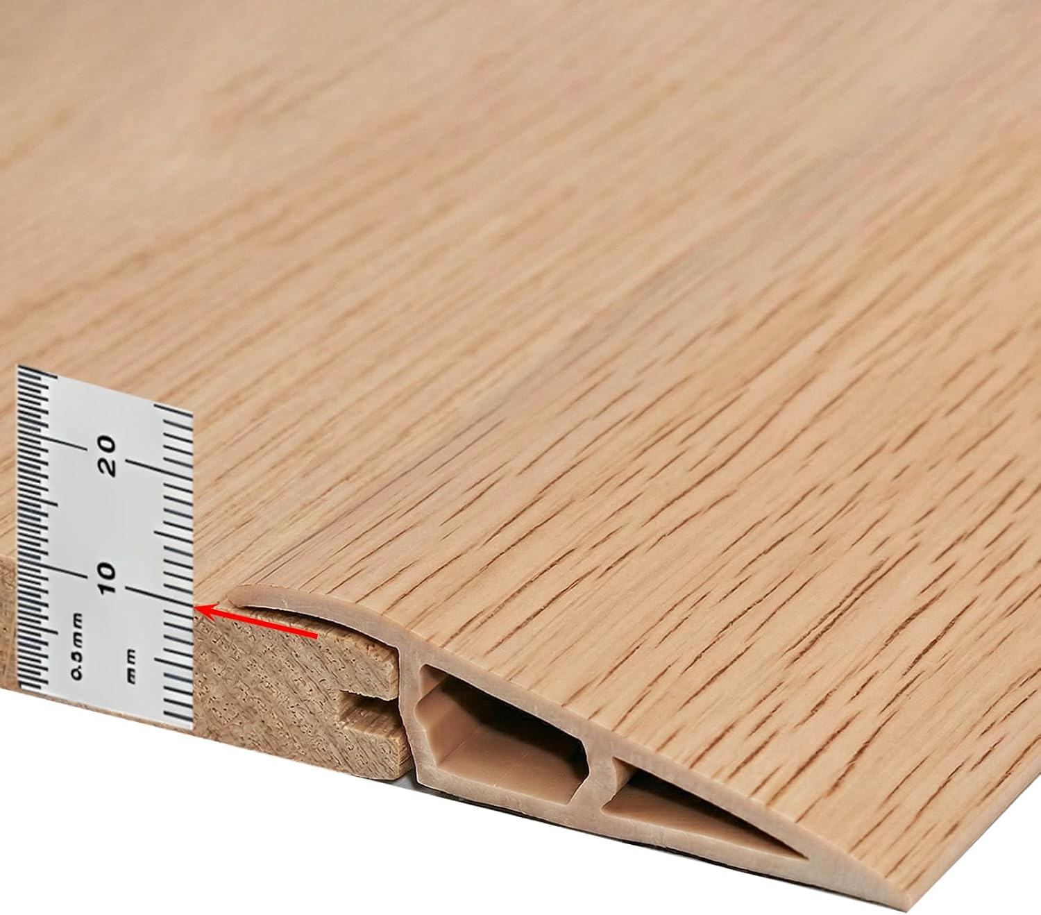 Floor Transition Strips, Self Adhesive Door Threshold Strip, Threshold Strips for Doorways, Carpet Edging Strip – 1m Carpet to Laminate Door Strip, 10mm Height Transition Trim for Home Flooring
