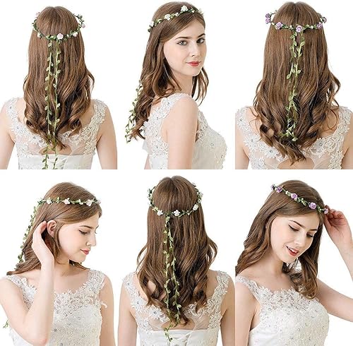 Miniatura 7 de Hojas artificiales de vid de 265 pies, guirnaldas de hojas artificiales, plantas colgantes falsas, guirnalda de follaje falso, guirnalda de