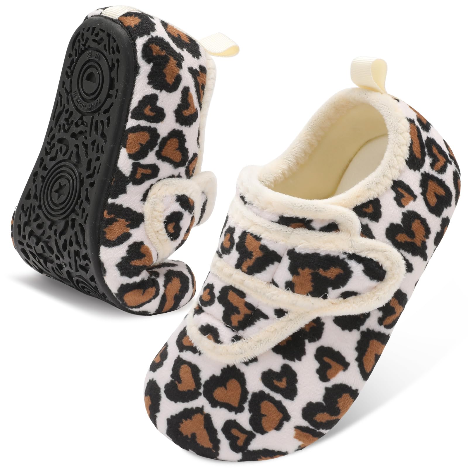 LeIsfIt Toddler Slippers Boys Girls House Shoes Soft Warm Kids House Slippers Slip on Cozy Bedroom Sock Shoes Non-slip Indoor Outdoor Slipper Shoe