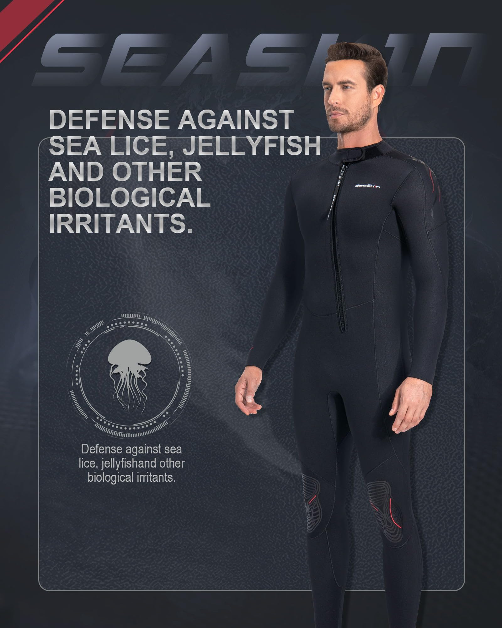 sea✖️me wetsuits Amazon.com: Seaskin 5mm Wetsuits for Men Front Zip Full Wetsuit