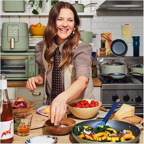 Miniatura 6 de Generic Horno holandés de hierro fundido esmaltado horno holandés de hierro fundido antiadherente de 6 cuartos de galón olla esmaltada con tapa verde